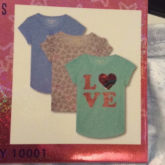 3 - shirt set - Girls Vigoss Short Sleeve Scoop Neck T-Shirts - Picture 6 of 6